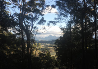 The view of Mount Warning.