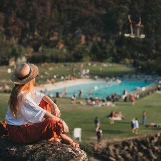 View of cataract gorge pool Launceston