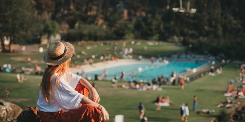 View of cataract gorge pool Launceston