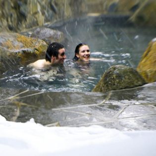Couples Enjoy Onsen Mt Hotham