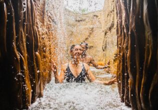 couple at Deep Blue Hot Springs