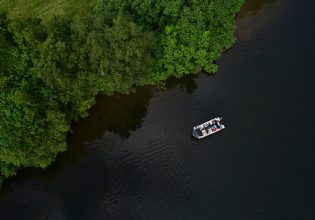 Aerial view of Daintree Boatman Wildlife Cruises. (Image: Tourism and Events Queensland)