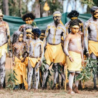 Generations of the Gumatj clan prepare to tell their stories