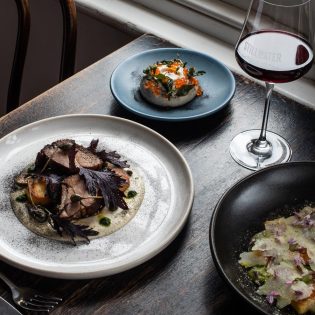 Food at Stillwater restaurant in Launceston.