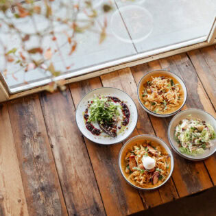 food bowls on the table at Flinders Food Co