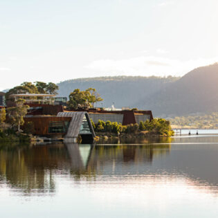 the Museum of Old and New Art (MONA) in River Derwent in Berriedale