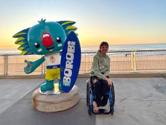 Braedon Jones travelling with his family in Surfers Paradise