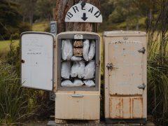 The Bruny Island Baker roadside fridge