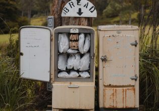 The Bruny Island Baker roadside fridge