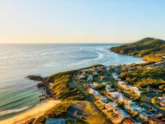Aerial view of Foster on Barrington Coast