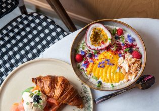 a table-top view of food at Garcon, Lane Cove