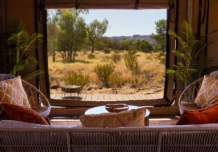 Kings Canyon Superior Glamping Tent View