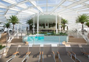 Lounge at the adults-only Solarium onboard Quantum of the Seas.