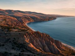 Drone shot over Sellicks Hill at Sellicks Beach