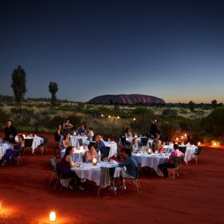 Guests dining at Sounds of Silence at Uluru