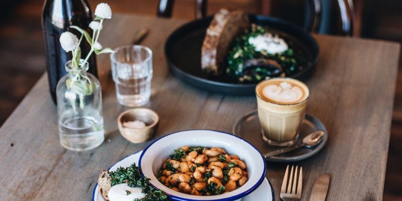 The Boston's house made smoked baked beans