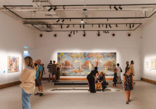 the installation view at Yarrila Arts and Museum