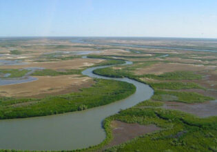 an aerial view of King Ash Bay