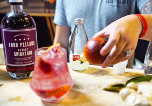 Bloody Shiraz Gin, Four Pillars. Healesville