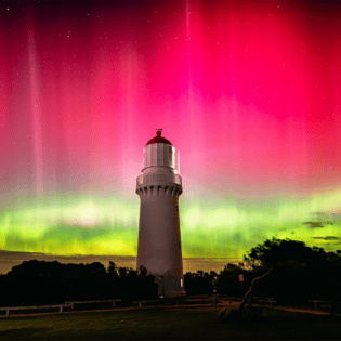 Southern lights in Victoria